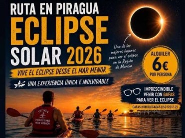 August 12 Mar Menor kayak trip in santiago de la ribera to see the eclipse