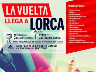 September 2 cycling�s tour of spain comes to Lorca