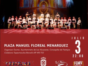 JULY 3 FREE OPEN-AIR LATIN MUSIC CONCERT IN LOS ALCÁZARES JULY 3 FREE OPEN-AIR LATIN MUSIC CONCERT IN LOS ALCÁZARES