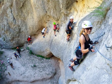 Programa de primavera: v�a ferrata salto del ciervo. sierra espu�a