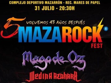 JULY 31 THE MAZAROCK FESTIVAL RETURNS TO MAZARR�N!