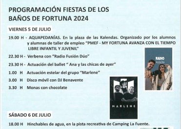 FIESTAS 2024 LOS BAOS DE FORTUNA