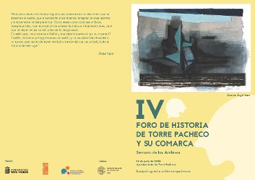 IV FORO DE HISTORIA DE TORRE PACHECO Y SU COMARCA