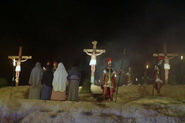 April 1 dramatic via crucis in the Molina de Segura village of torrealta 