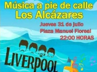 JULY 31 FREE OPEN-AIR BEATLES TRIBUTE ACT IN LOS ALCÁZARES! JULY 31 FREE OPEN-AIR BEATLES TRIBUTE ACT IN LOS ALCÁZARES!