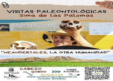 JORNADAS EUROPEAS DE ARQUEOLOGA: VISITA PALEONTOLGICA A LA SIMA DE LAS PALOMAS. Neandertales, la otra humanidad (CABEZO GORDO)16 JUNIO 2024