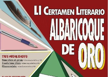 LI CERTAMEN LITERARIO, ALBARICOQUE DE ORO LI CERTAMEN LITERARIO, ALBARICOQUE DE ORO