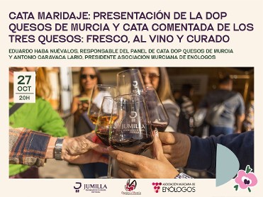 Cata maridaje: presentaci�n de la dop quesos de Murcia y cata dop Jumilla comentada de�tres quesos - 20h