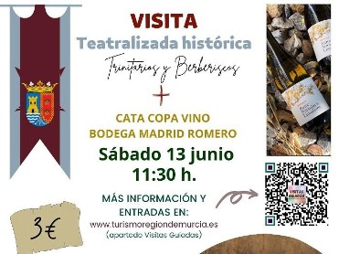 VISITA TEATRALIZADA HIST�RICA TRINITARIOS Y BERBERISCOS + CATA COPA VINO BODEGA MADRID ROMERO