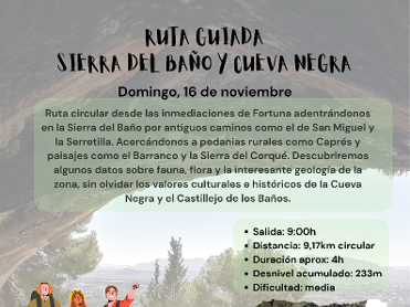 RUTA GUIADA SIERRA DEL BAO Y CUEVA NEGRA