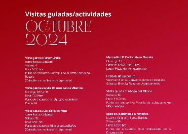 PROGRAMA VISITAS GUIADAS OCTUBRE MULA 2024