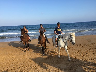 Paseo a caballo por la playa de calblanque