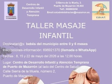  TALLER GRATUITO DE MASAJE INFANTIL 