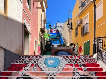 ESCALINATA AL SAGRADO CORAZ�N DE JES�S (ARTE URBANO)