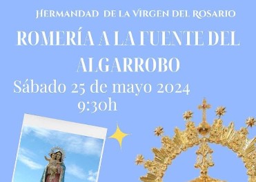 Romera con la Virgen del Rosario a la Fuente de El Algarrobo
