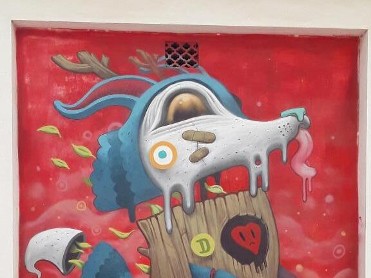 MURAL LA TONTA EL BOTE 