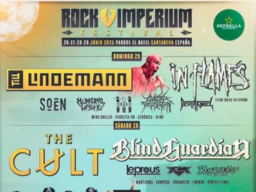 JUNE 26 TO 29 ROCK IMPERIUM FESTIVAL IN CARTAGENA JUNE 26 TO 29 ROCK IMPERIUM FESTIVAL IN CARTAGENA