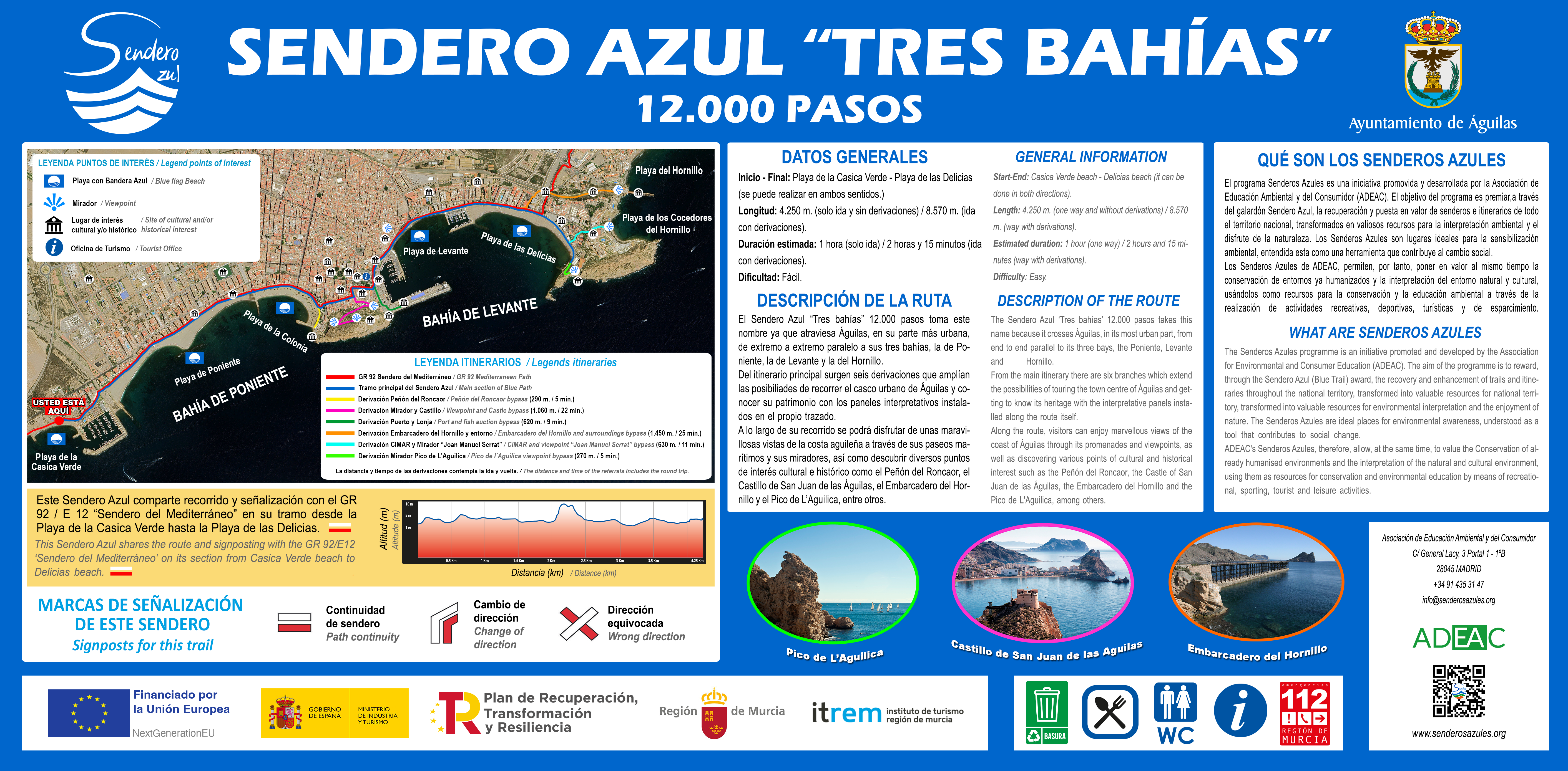 1 ER TRAMO SENDERO AZUL TRES BAHAS