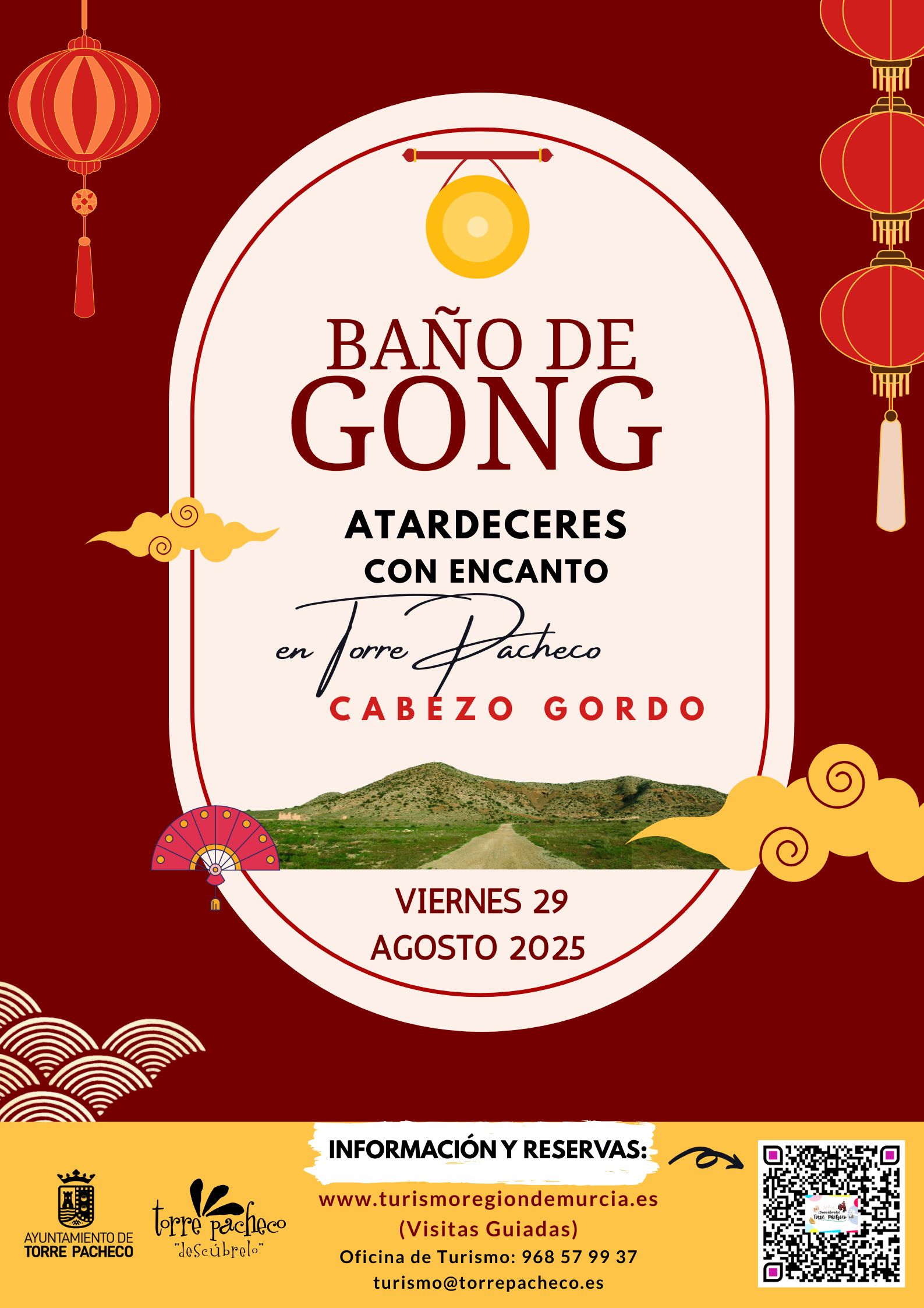 ATARDECERES CON ENCANTO: BAO DE GONG AL ATARDECER EN EL CABEZO GORDO EL 29 AGOSTO 2025